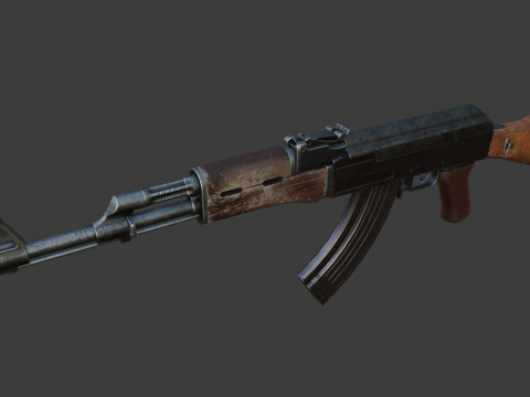 Old AK 47 Model 3D