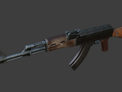 Old AK 47 3D Model