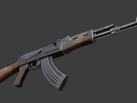 Old AK 47 Model 3D