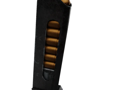 Vecchia pistola Makarov usurata Modello 3D