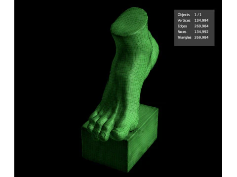 Foot Sculpture 3D Model