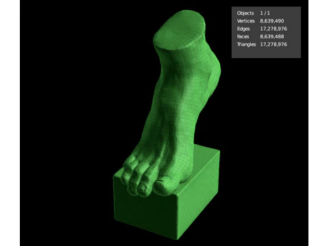 Foot Sculpture 3D Model