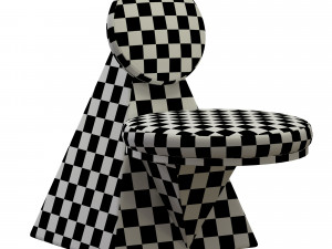 Pyramid Chair wooden chair Modelo 3D