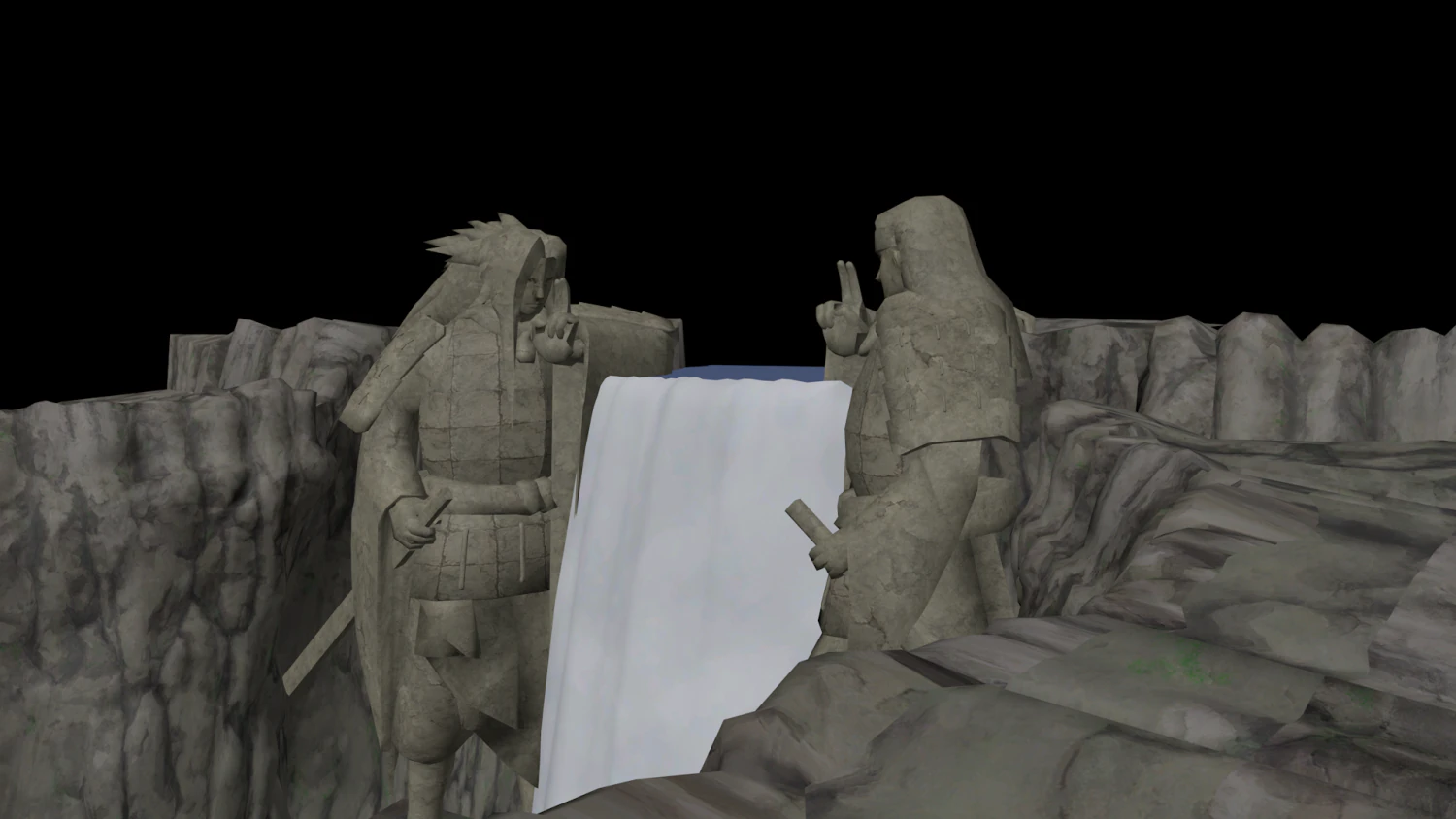 Valley of the End anime Naruto 3D Model .c4d .max .obj .3ds .fbx .stl .blend