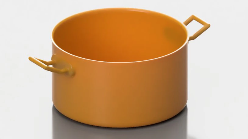 Cooking Pot 3D Model .c4d .max .obj .3ds .fbx .stl .blend 