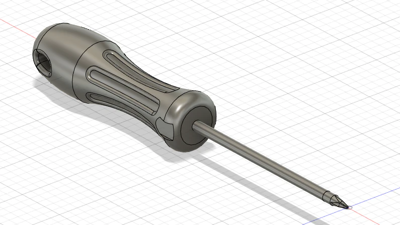 Screwdriver 3D Model .c4d .max .obj .3ds .fbx .stl .blend