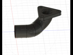 Twisted Pipe 3D Model