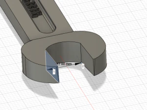 Flat-Head Wrench 3D Model