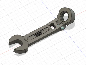 Flat-Head Wrench 3D Model