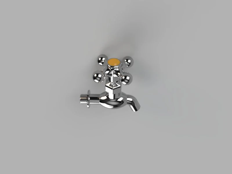Water Tap 3D Model .c4d .max .obj .3ds .fbx .stl .blend