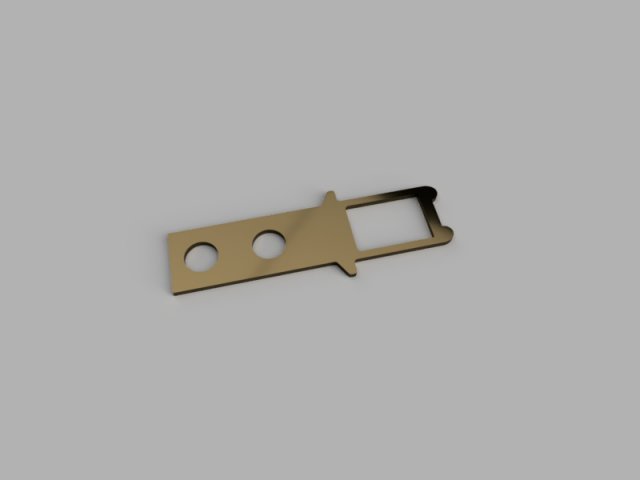 CNC Door Key Model 3D .c4d .max .obj .3ds .fbx .stl .blend