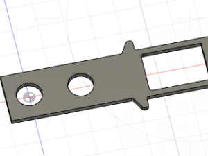CNC Door Key 3D Model