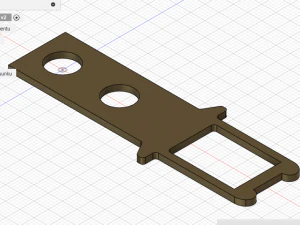 CNC Door Key 3D Model