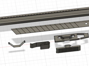 Couteau &agrave; papier peint Modèle 3D