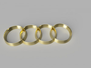 Audii Logo 3D Модель
