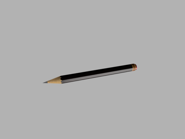 Pencil Modelo 3D .c4d .max .obj .3ds .fbx .stl .blend 