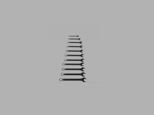 Wrench Set 3D Model