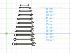 Wrench Set 3D Модель