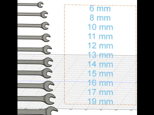 Wrench Set 3D Model