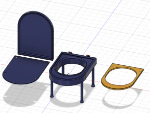 Portable Toilet 3D Model