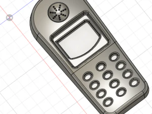Retro Phone 3D Model