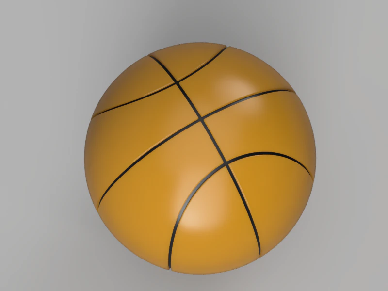 Basketball 3D Model .c4d .max .obj .3ds .fbx .stl .blend 