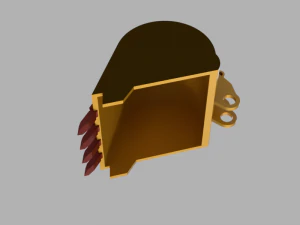 Excavator Bucket 3D Model