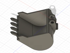 Excavator Bucket 3D Model