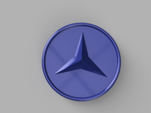 Mercedes Logo Modelo 3D