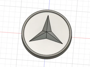 Mercedes Logo 3D Model