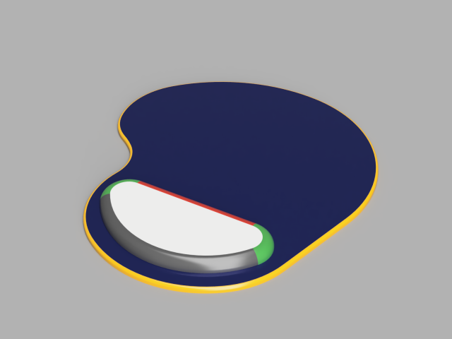 Mouse Pad Model 3D .c4d .max .obj .3ds .fbx .stl .blend 