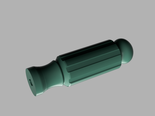 Screwdriver Hand 3D Модель .c4d .max .obj .3ds .fbx .stl .blend 