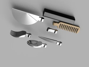 Multitool Utensil 3D Model