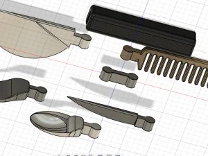 Multitool Utensil 3D Model