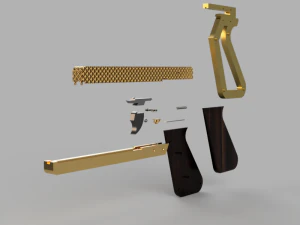 Pistola Modello 3D