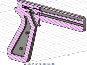 Pistola Modello 3D