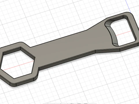 Bottle Opener 3D Model