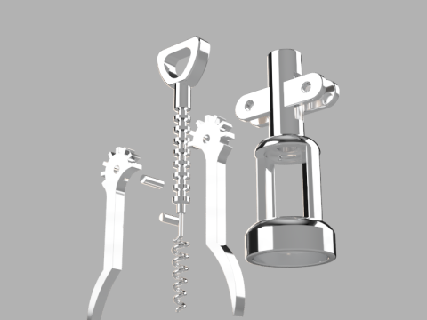 Corkscrew 3D मॉडल