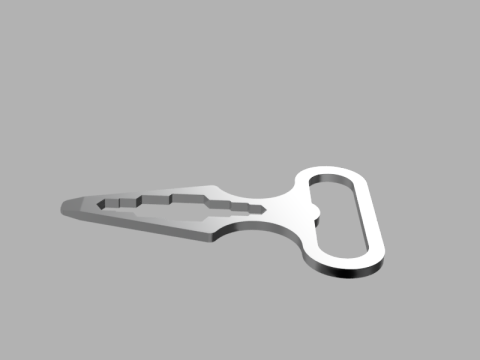Bottle Opener and Multitool Model 3D