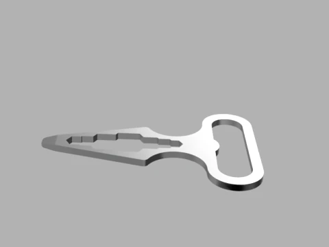 Bottle Opener and Multitool 3D Model
