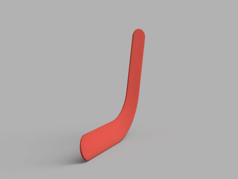 Boomerang 3D Model .c4d .max .obj .3ds .fbx .stl .blend