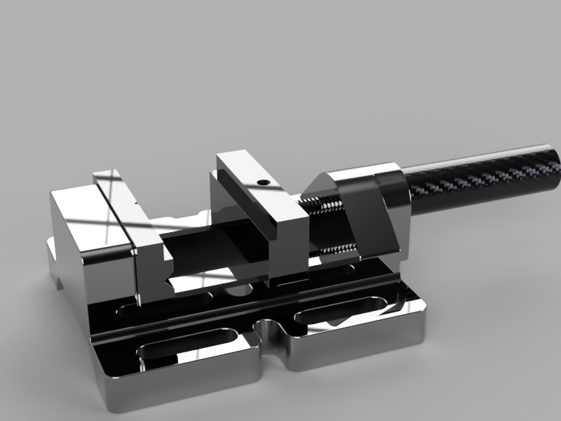 Drill Press Vise 3D Model .c4d .max .obj .3ds .fbx .stl .blend 