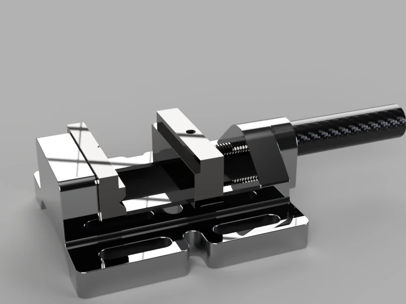 Drill Press Vise 3D Model .c4d .max .obj .3ds .fbx .stl .blend 