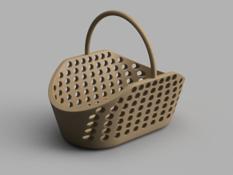Basket 3D Model .c4d .max .obj .3ds .fbx .stl .blend