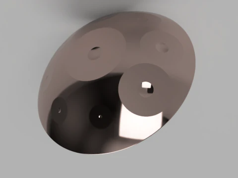 Handpan Modello 3D