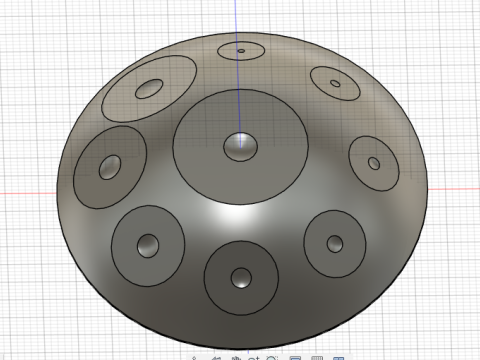 Handpan 3D Model