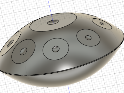 Handpan 3D Model