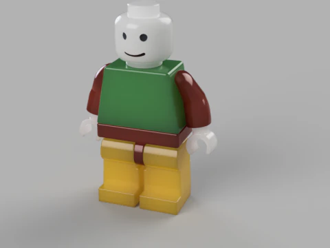 Minifigura Modello 3D
