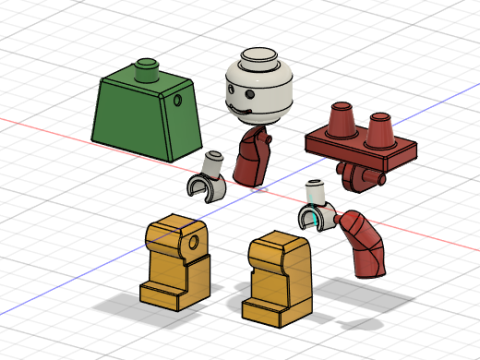 Minifigure 3D Model