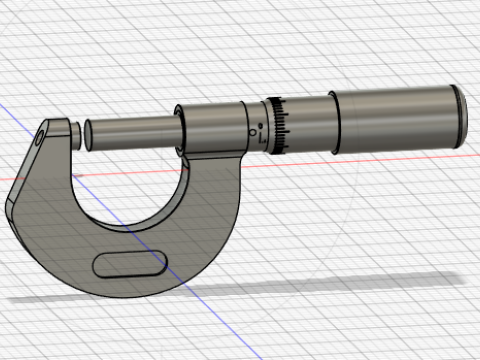 Micrometer 3D Model